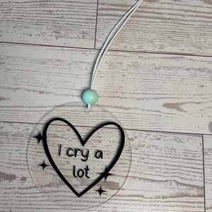 Rearview mirror car charm