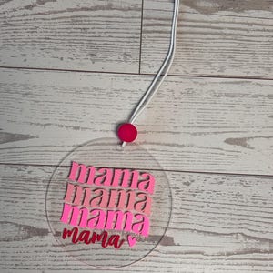 Rearview mirror car charm