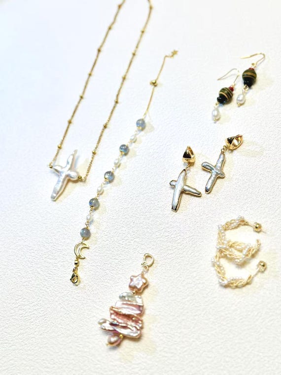 Christmas Pearl Gift Box • Catholic & Christian Faith Jewelry Set