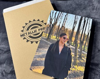 Stampa fotografica personalizzata su metallo – Sublimazione su alluminio – Decorazione murale dalla tua foto – Realizzata a mano da MetallicPrintsDesign