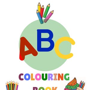 Alphabet Malbuch für Kinder | ABC lernen Buchstaben, Tiere & Objekte | Druckbares Arbeitsblatt für die Vorschule