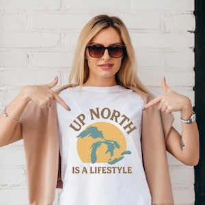 Great Lakes T-Shirt, Great Lakes Tee, Midwest Shirts, Michigan Gifts, Lake Life T-Shirt, Lake Michigan Shirt