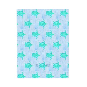 Cobertor de pelúcia de veludo aconchegante com estampa de tartaruga, manta macia para crianças, presente para quem ama praia, decoração de tartaruga, perfeito para aconchegar-se