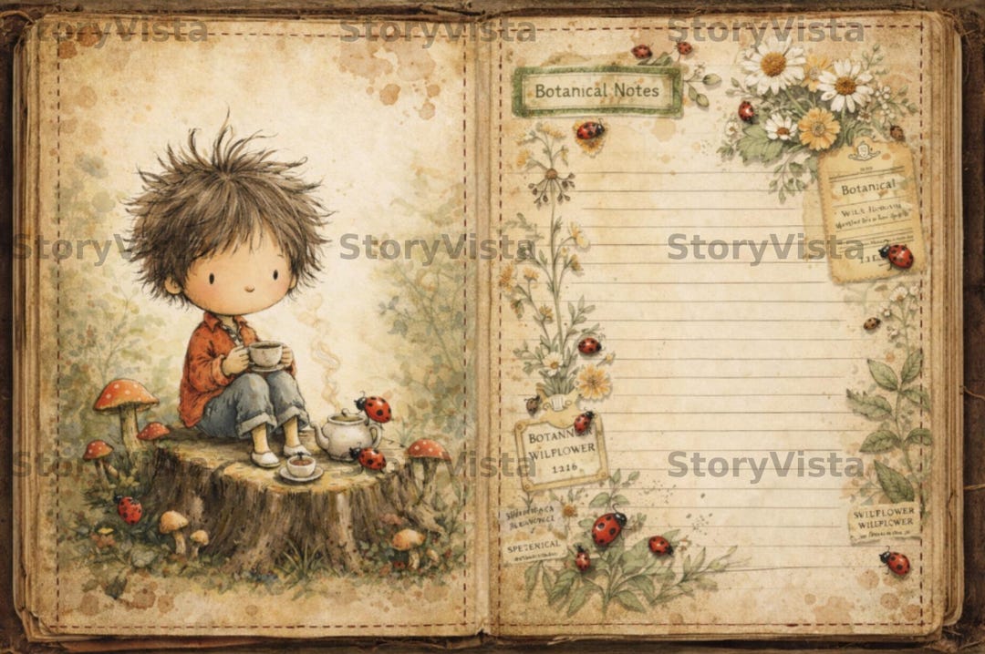 Ladybug Junk Journal Kit Printable Cottagecore Ephemera Pack Whimsical ...