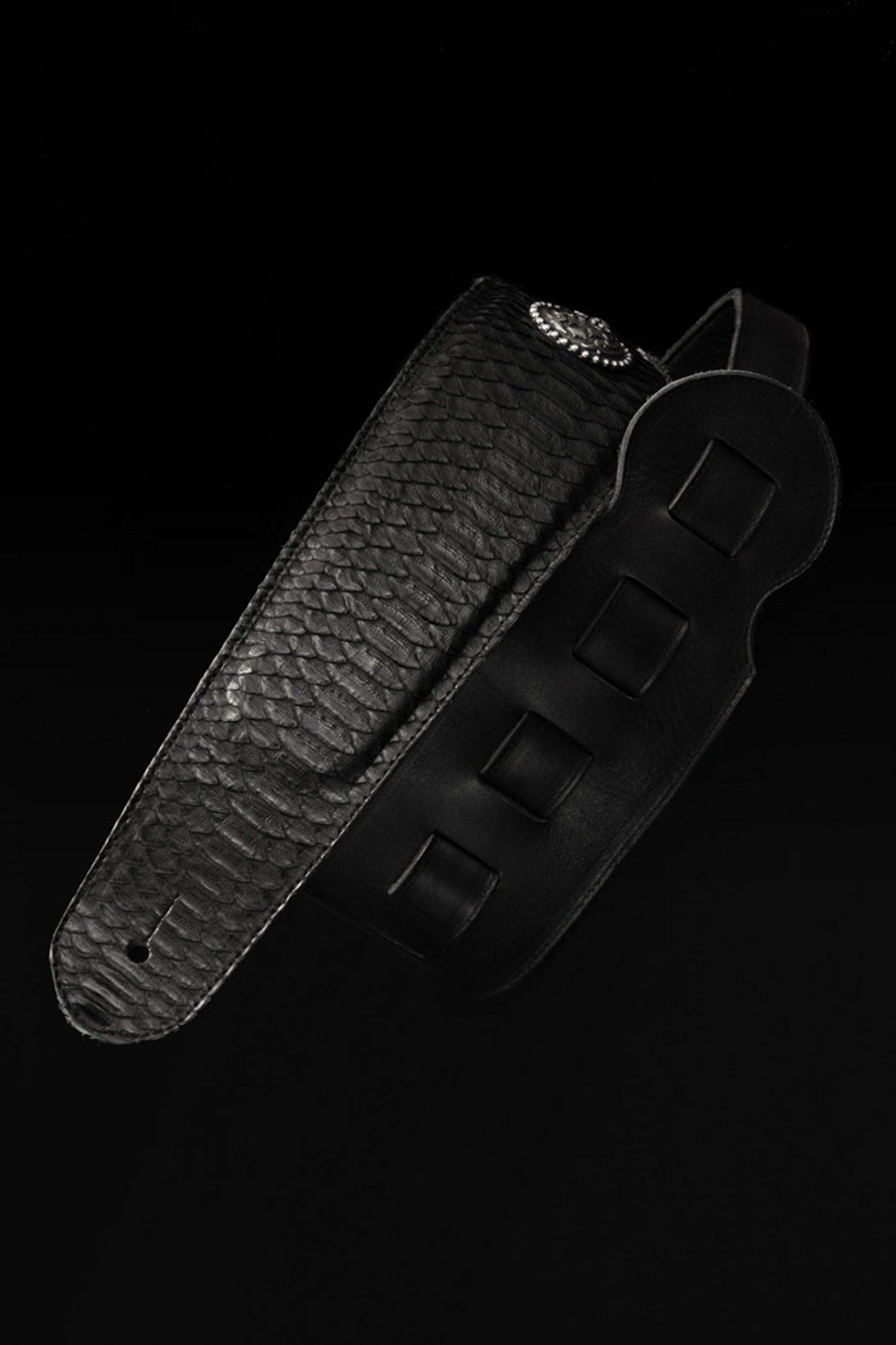 Leather Guitar Strap Snakeskin Guitar Strap Custom Guitar Etsy