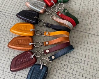 Funda de cuero personalizada hecha a mano para llave BMW Vintage