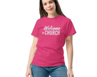 Custom Church Welcome T-Shirt: Personalized Christian Tee