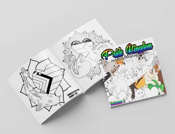 Pride Kingdom Coloring Book 100 Pages Of Pride Etsy