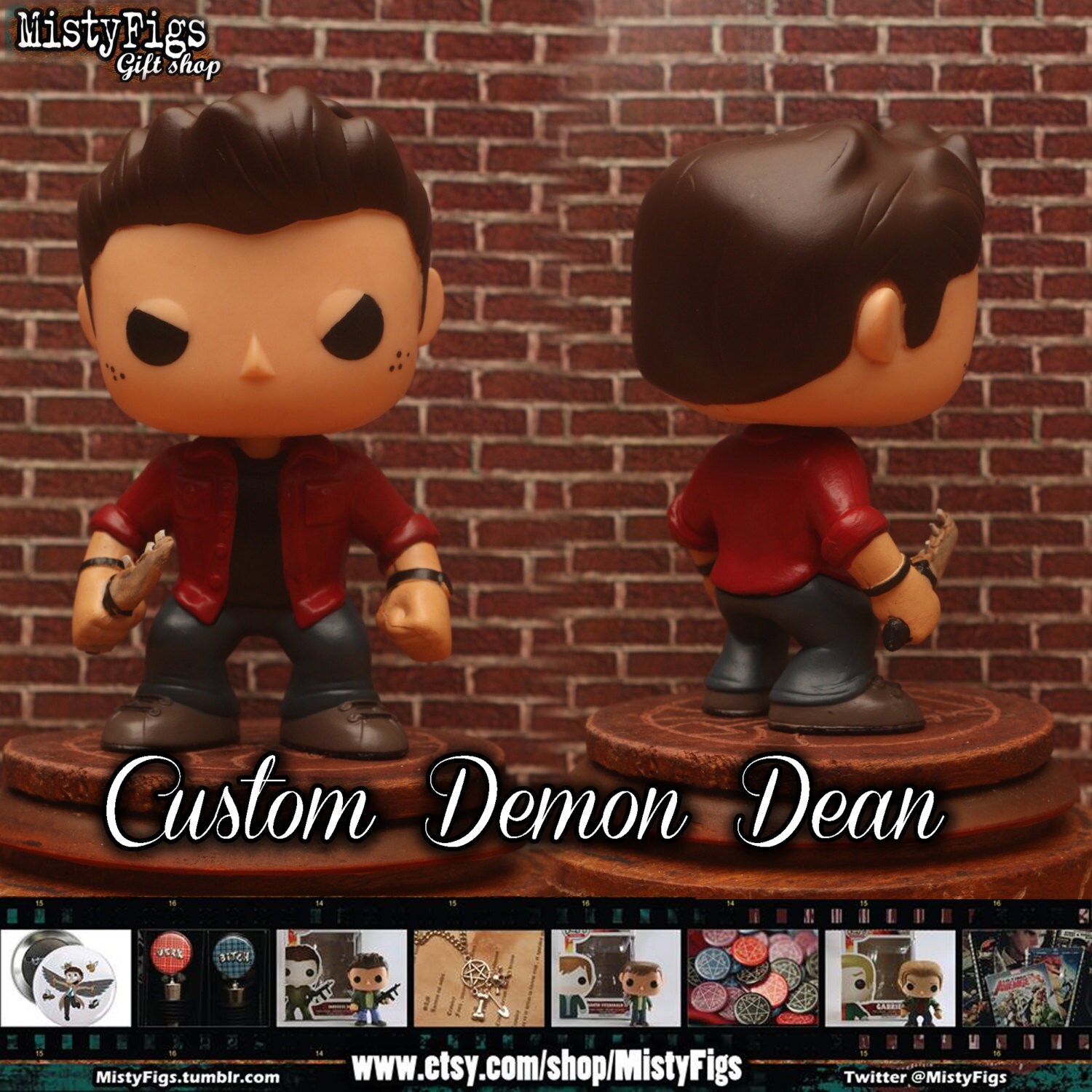 dean with first blade funko pop