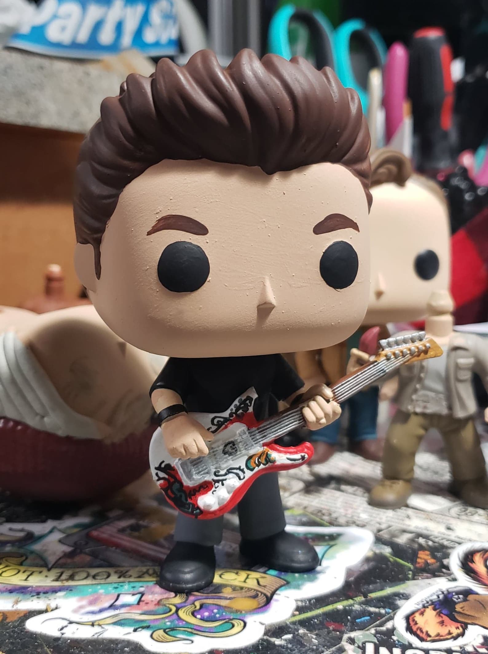 John Mayer with Hendrix Guitar Custom Funko pop toy Made | Etsy