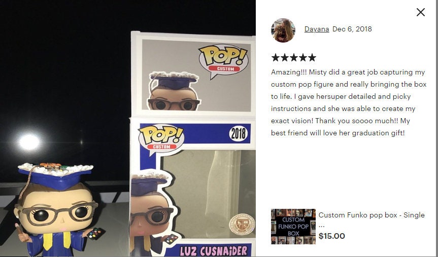 custom pop in a box
