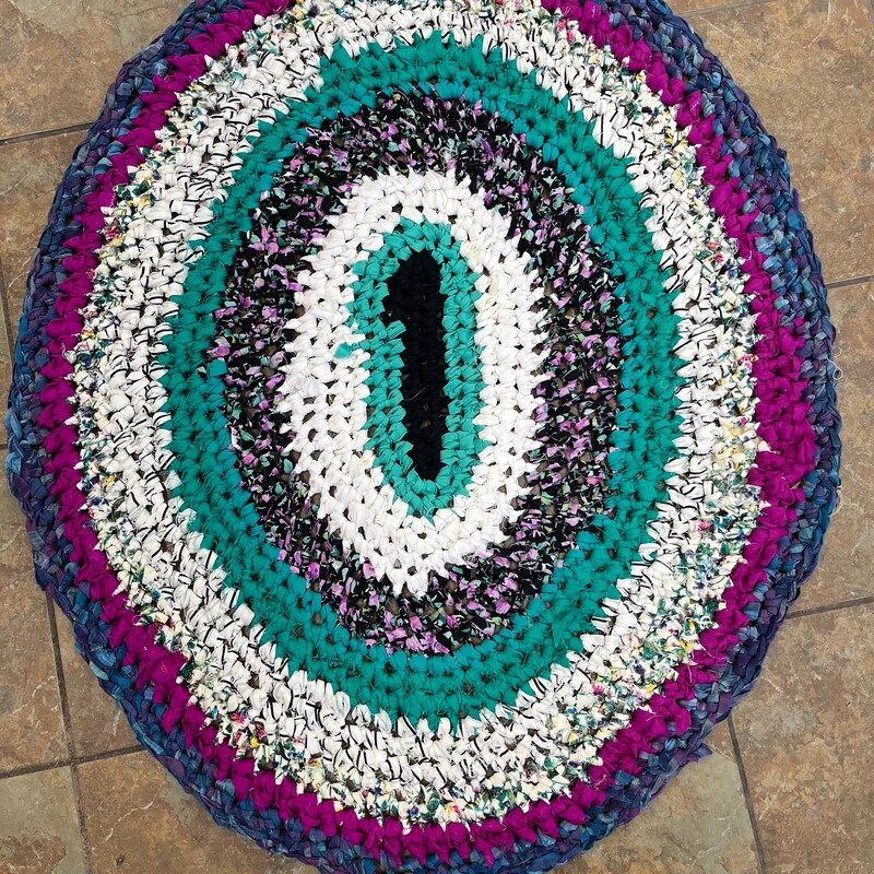 Oval Rag Rug - Etsy