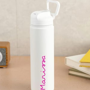 Tropical Water Bottle with Custom Name