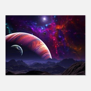 Space Night Sky Fine art-poster