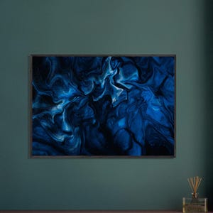 Blue Matter Premium Wooden Framed Poster With Fine Art Paper