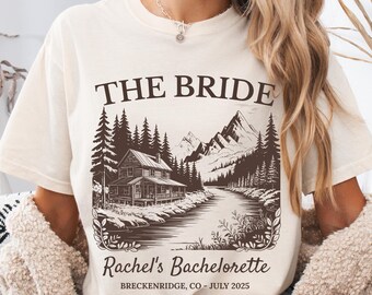 Camp Bachelorette Party Shirt: Custom Lake Bride, Cabin Crew Tee