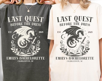 Medieval Bachelorette Party Shirt: Dragon Fantasy, Renaissance Bride