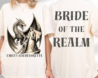 Bride of the Realm Bachelorette Party Shirts - Medieval Maidens of Mischief, Fairytale Castlecore Tees