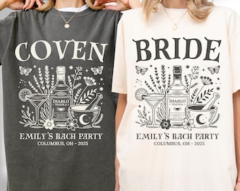 Witchy Bachelorette Shirt: Spooky Bride Coven Matching Tee