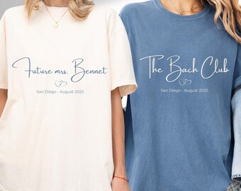 MRSシャツ：カスタム花嫁Tシャツ、ブライダルシャワーTシャツ