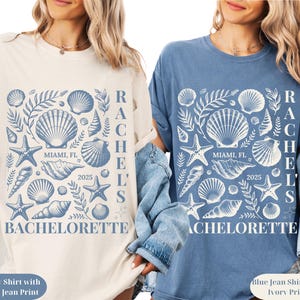 Seashell Bachelorette Party Shirt: Beach Bride Trip Comfort Colors Tee