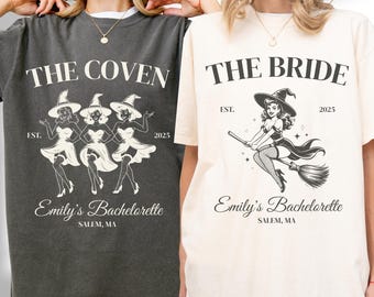 Witch Bachelorette Party Shirt: Spooky Coven Bride Tee