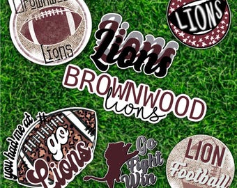 School Spirit Sticker | Mascot Decal | Football Stickers | Sports | Waterproof | Laptop Stickers