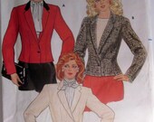 Butterick 6071 Frauen 80er Jahre Hüfte Jacke nähen Muster Größe 8 Fehlschlag 31 1/2