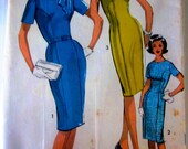 60er Jahre voraus 2945 Misses Mantel Kleid und Schal Nähen Muster Juniorgröße 13 Büste 33