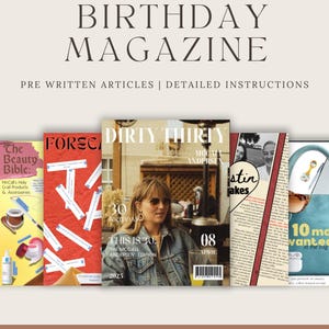 Birthday Magazine Template - Canva Free