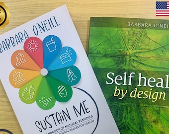 2冊の本「Sustain me & self heal」バーバラ・オニール著 健康療法 コピー ペーパーバック