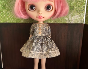 Blythe Dress  - Antique Grunge Fabric