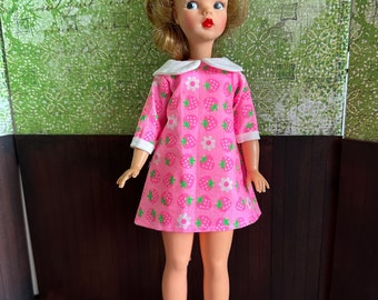 Tammy Mod Dress - Pink Strawberries