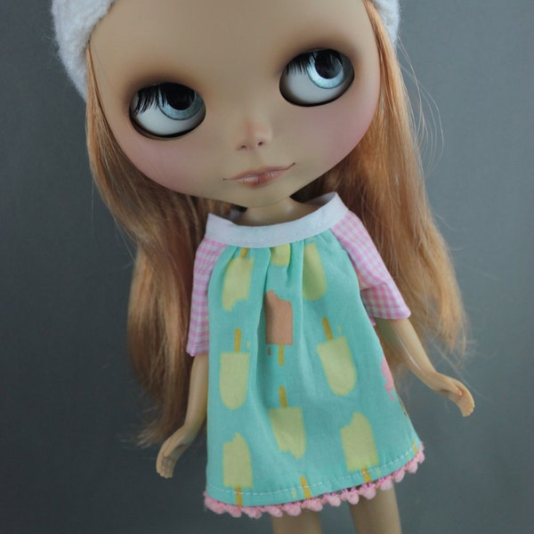 Blythe Smock Style Dress - Anyone for Icecream