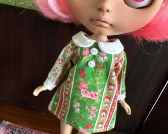 Blythe Mod Dress - Green and Pink Floral