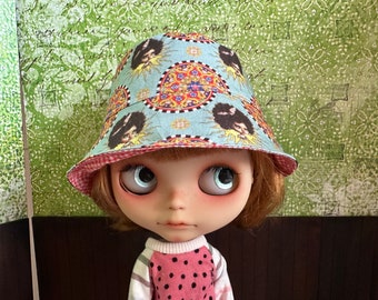 Blythe Cute Reversible Bucket Hat - Splattergirl Fabric