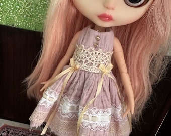 Blythe Vintage  Dress - Dusty Rose