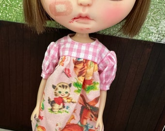 Blythe Dress  - Cute Vintage Animals