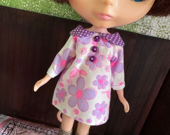 Blythe Mod Dress - Purple Daisies