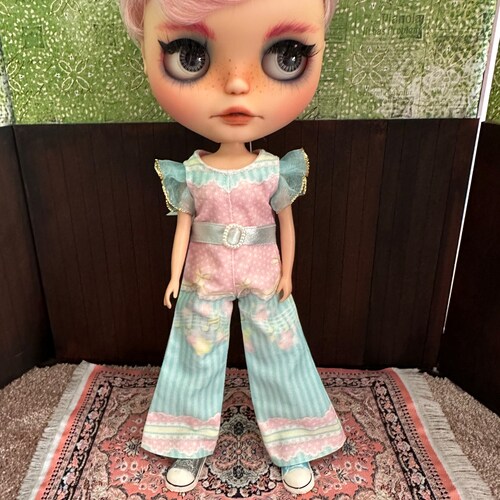 Combinaison Blythe - Rose et bleu pastel