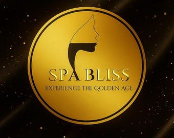 Elegant Gold Silhouette Logo: Spa & Beauty Branding