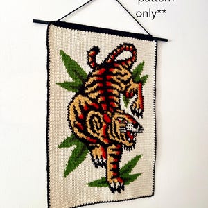 Tiger Tapestry Crochet PDF Pattern