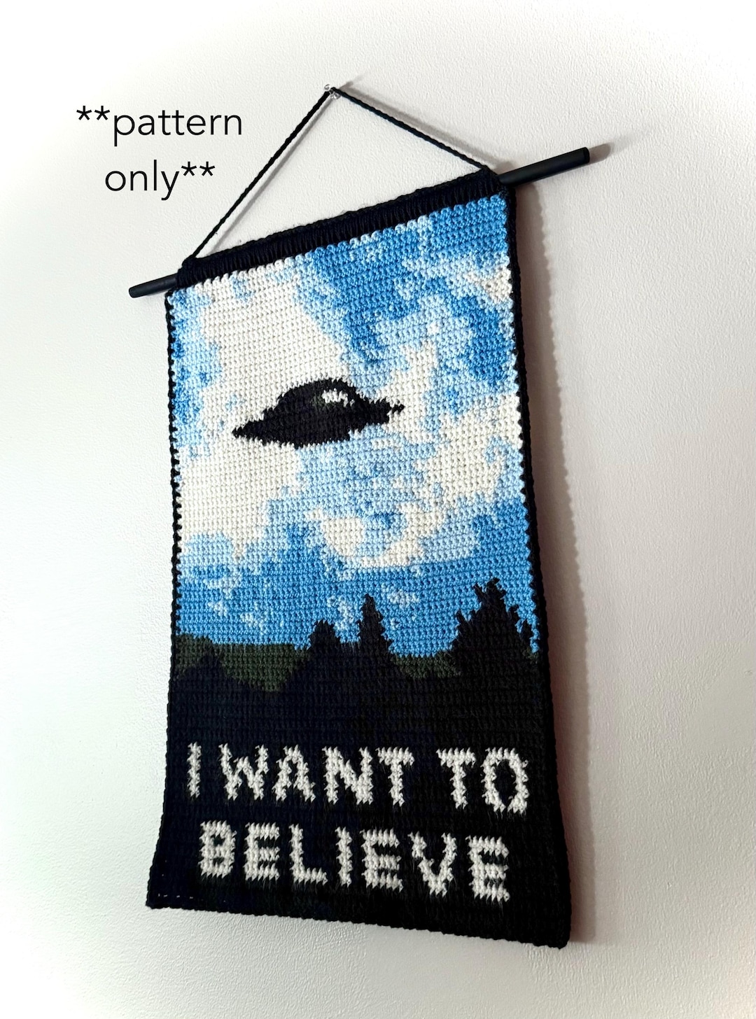 X-files Tapestry Crochet PDF Pattern - Etsy