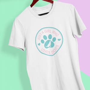 Hundeliebhaber T-Shirt - Süßes Haustier T-Shirt für Tierliebhaber, lässiges Hundemama Bekleidung Geburtstagsgeschenk, lustiges Hundebesitzer Shirt