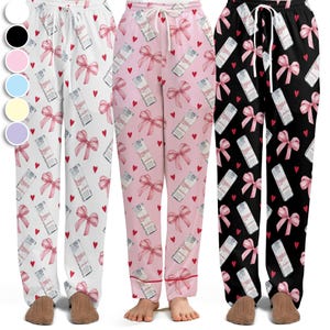 Pantalones de pijama Red Bull Spring Edition, pantalones de pijama coquetos, pantalones de estar por casa a la moda, ropa de dormir estética, regalo para amantes de las bebidas energéticas. imagen 1