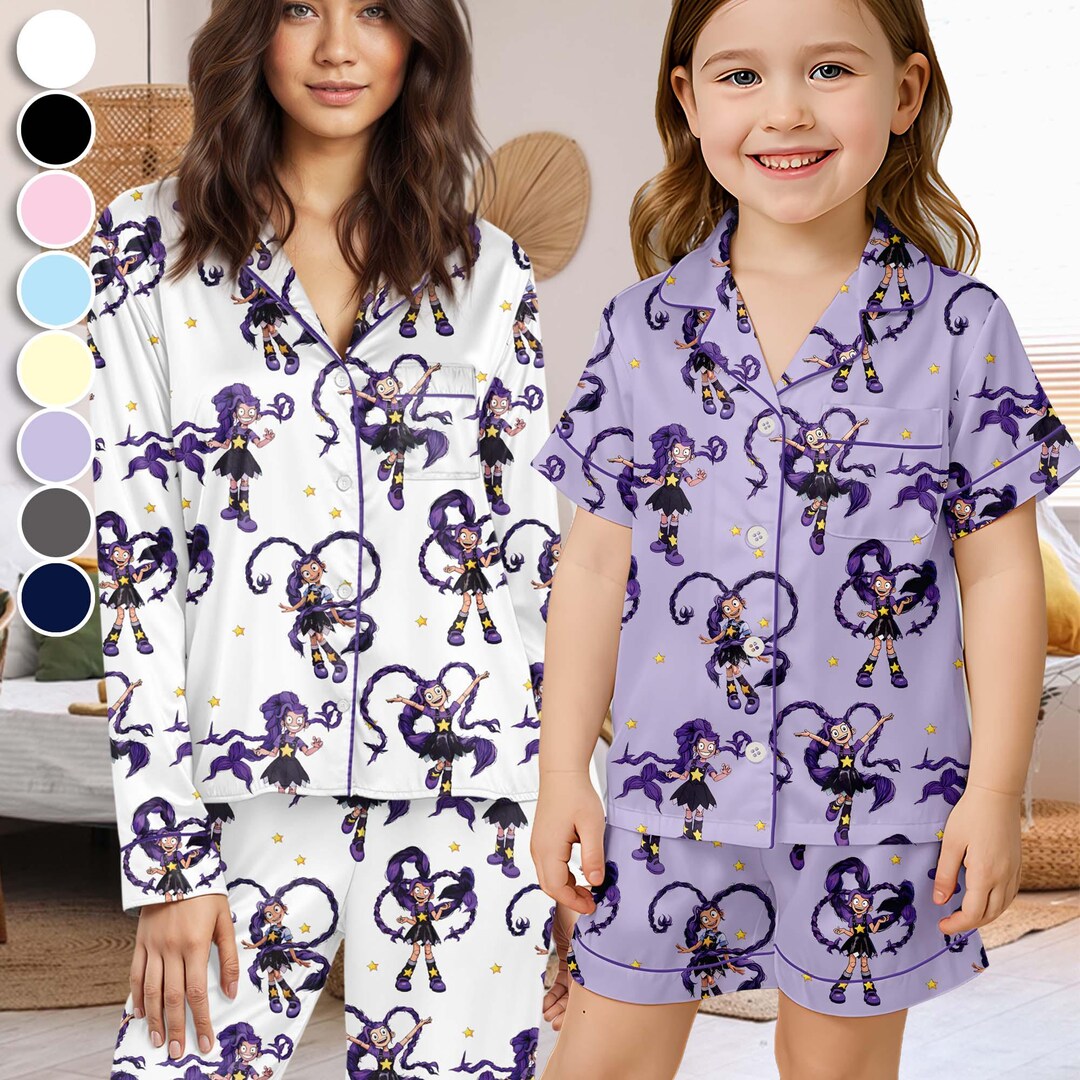 Poppy Pyjamas Lily Lovebraids Poppy Playtime Satin Pajamas, Poppy Playtime Chapter 5 ...