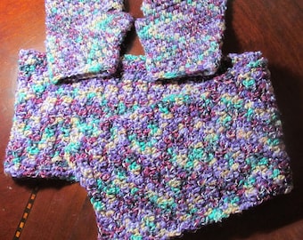 Whimsy Fingerless Gloves & Scarf