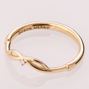 Celtic Wedding Band, 14K Gold Stackable Ring, Unique Wedding Band, Knot Gold Ring ,rose gold ring, white gold ring, celtic ring