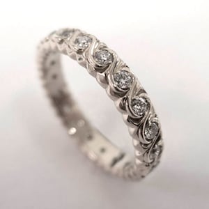 Eternity Ring, Platinum diamond Ring, Diamond Band, Eternity Ring, Platinum Eternity Band, Platinum Eternity Ring, Delicate Band