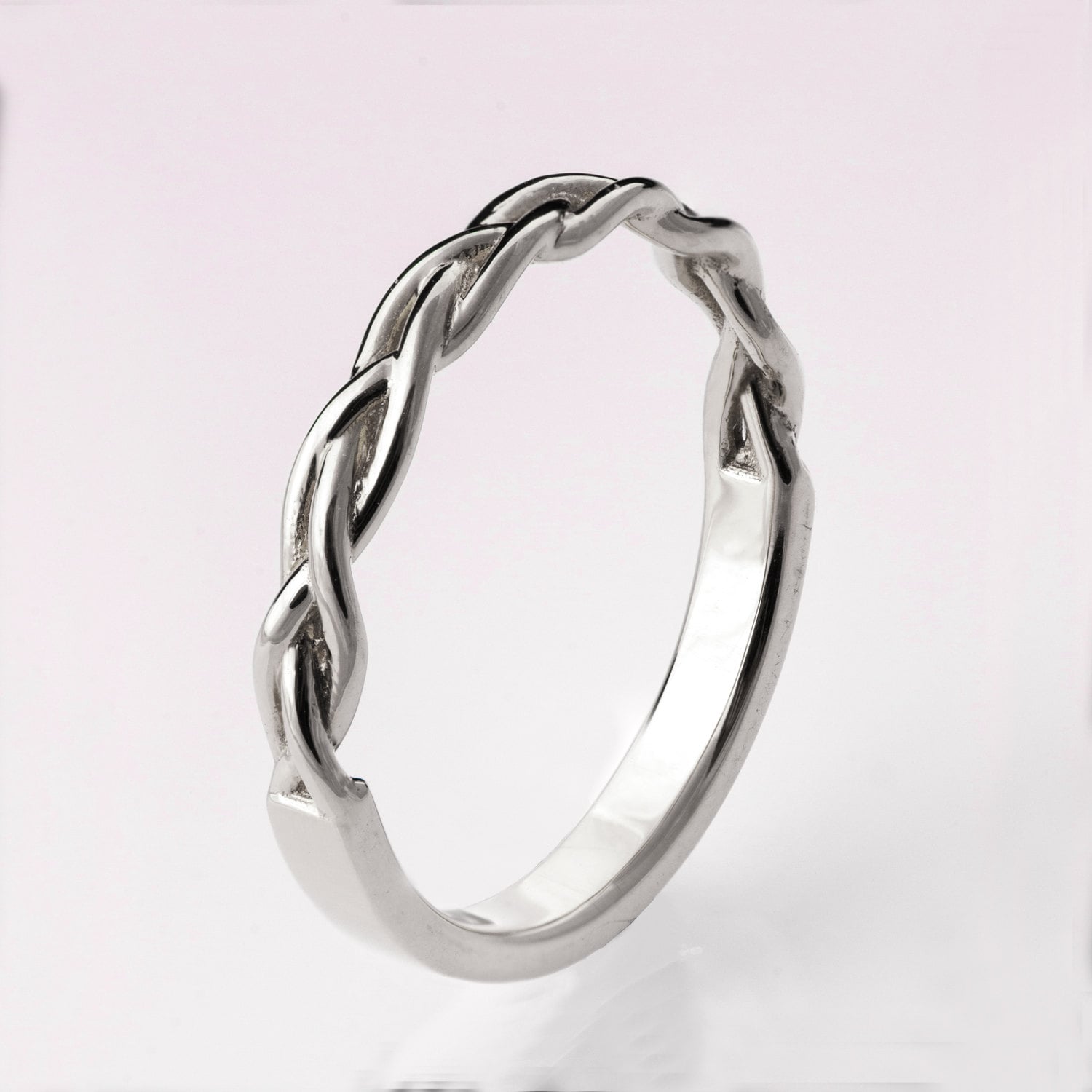 Braided Ring Celtic Platinum Ring Wedding Band Platinum Band